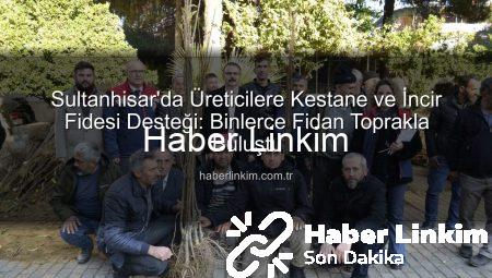 Sultanhisar’da Üreticilere Kestane ve İncir Fidesi Desteği: Binlerce Fidan Toprakla Buluştu