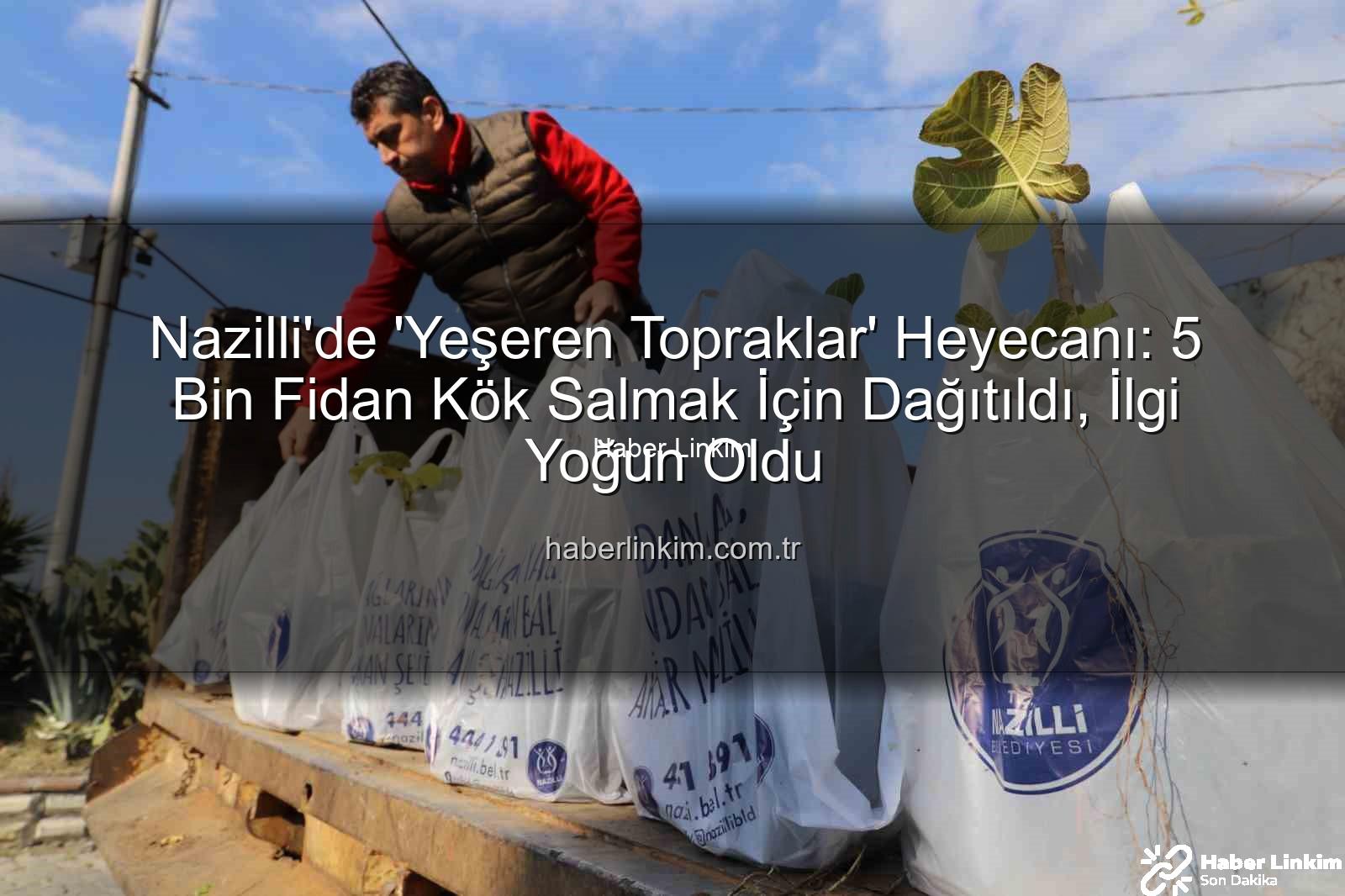 Nazilli fidan dağıtımı - Nazilli'de 'Yeşeren Topraklar' Heyecanı: 5 Bin Fidan Kök Salmak İçin Dağıtıldı, İlgi Yoğun Oldu