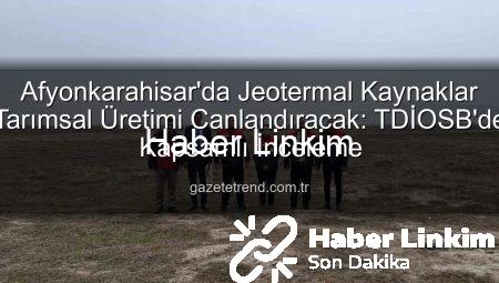 Afyonkarahisar’da Jeotermal Enerjiyle Seracılık Atağa Kalkıyor: TDİOSB’de Kritik İncelemeler Yapıldı