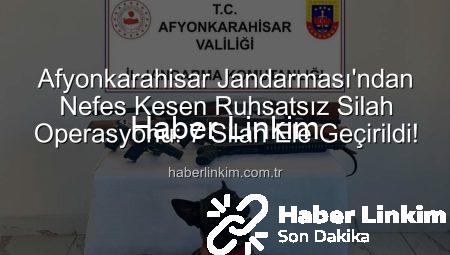 Afyonkarahisar Jandarması’ndan Nefes Kesen Ruhsatsız Silah Operasyonu: 7 Silah Ele Geçirildi!