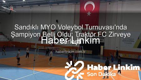 Sandıklı MYO Voleybol Turnuvası’nda Şampiyon Belli Oldu: Traktör FC Zirveye Yerleşti