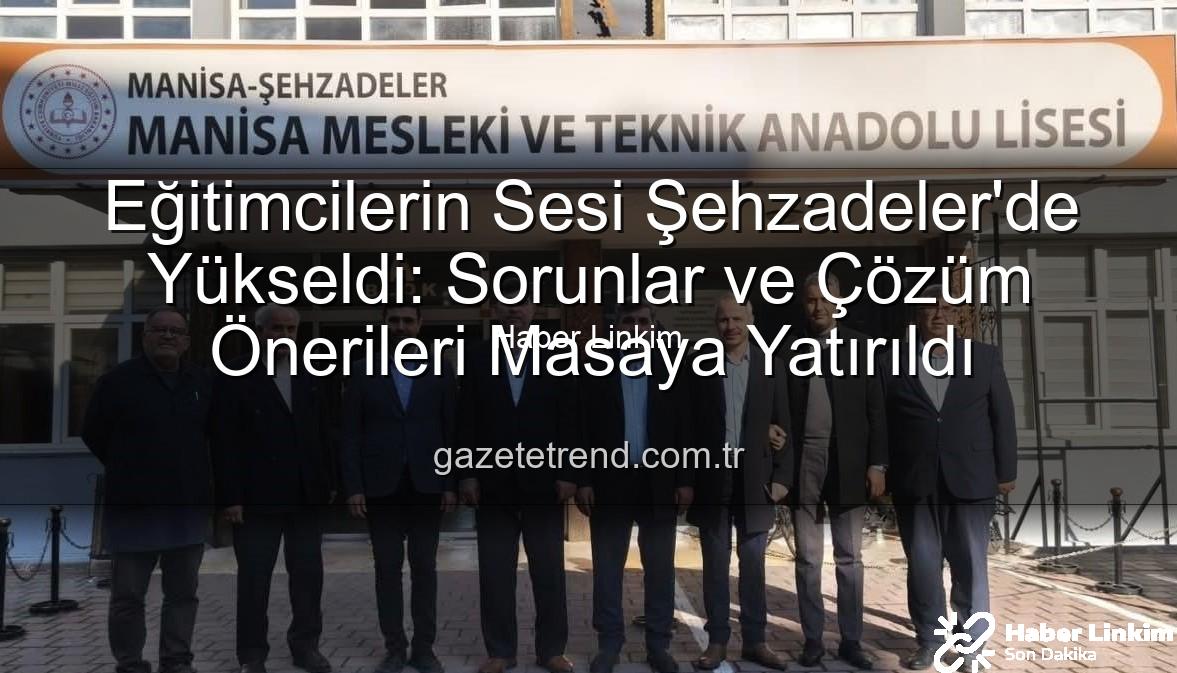 eğitimcilerin sesi - Eğitimcilerin Sesi Şehzadeler'de Yükseldi: Eğitim-Bir-Sen Sahadaydı