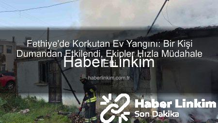 Fethiye’de Korkutan Ev Yangını: Bir Kişi Dumandan Etkilendi, Ekipler Hızla Müdahale Etti